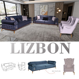 LIZBON SOFA SET PIECE LIVING ROOM CHAIR FOR HOME FROM FACTORY WHOLESALE